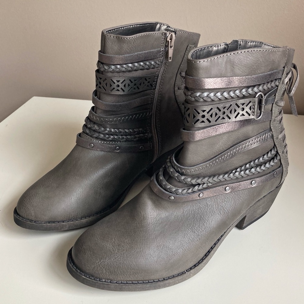 Grey Jellypop Ankle Booties
